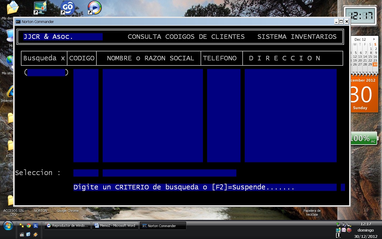Consulta de Códigos de Clientes